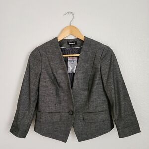 Express Women's 6P Charcoal Career Casual Blazer
